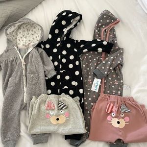Carter’s zip hoodie lot. 9 months.